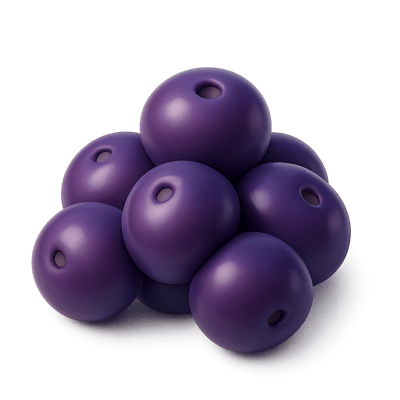a pile of deep purple acai berries