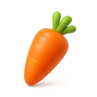 a single orange carrot