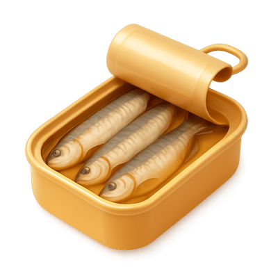 a tin of sardines